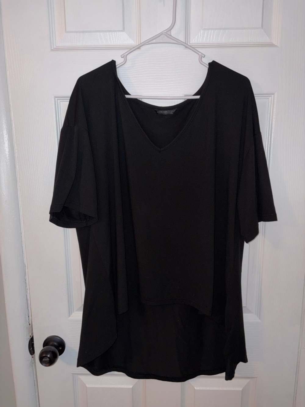 SHEIN Black Casual Scoop Neck Top